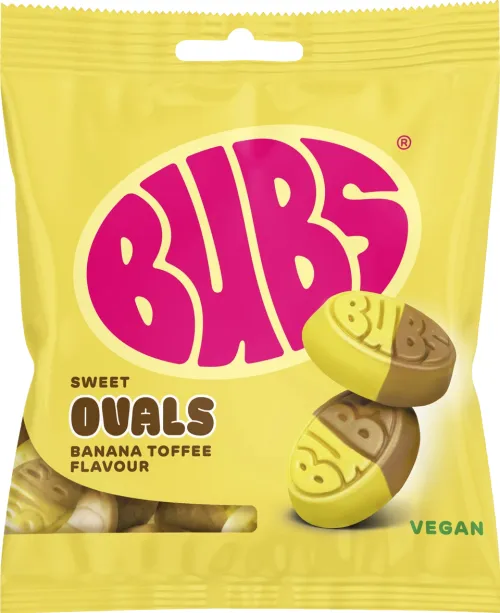 BUBS BANANA TOFFEE OVALS 155g