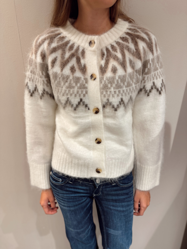 Ice Mohair Cardigan - Off White  - Image 1