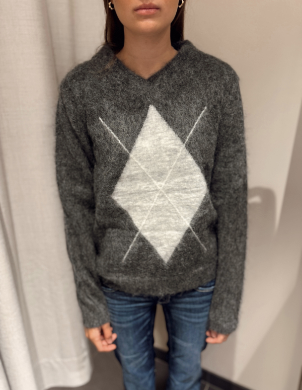 Nora Mohair Pullover - Grey  - Image 1