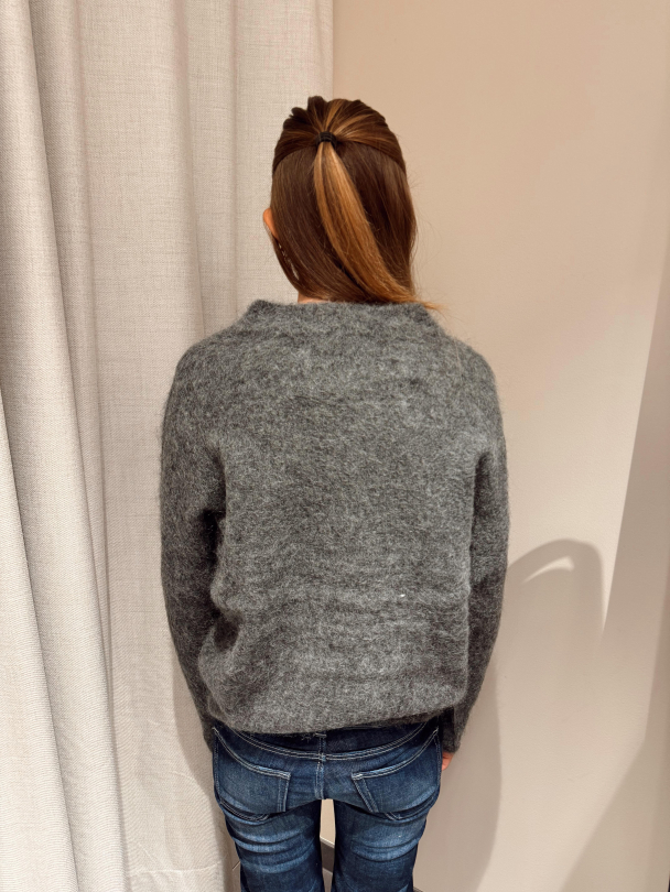 Nora Mohair Pullover - Grey  - Image 2