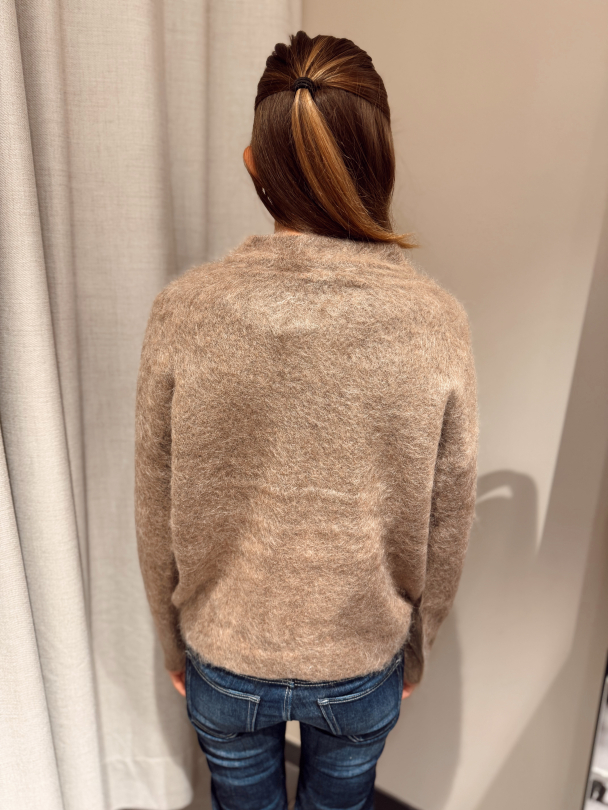 Nora Mohair Pullover - Taupe  - Image 2