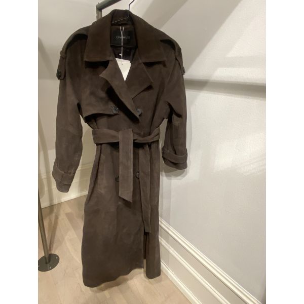 Skilar Suede Coat Brown