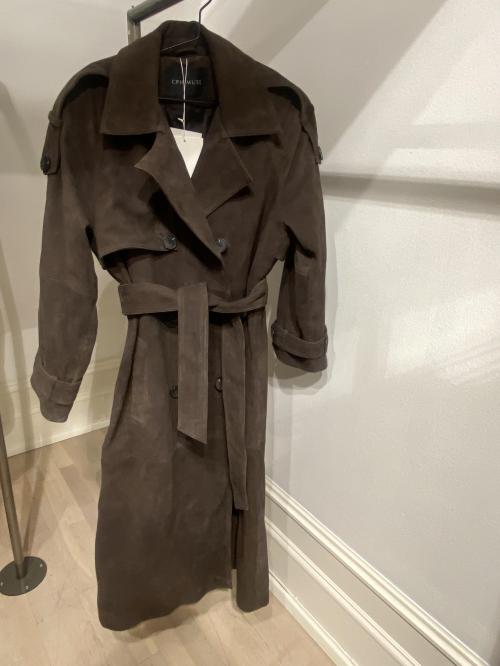 Skilar Suede Coat Brown