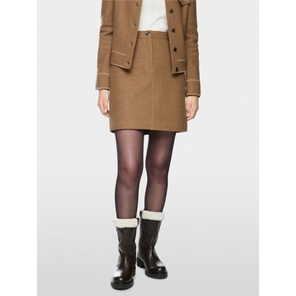 Camel miniskjørt i ull fra Marc Cain Sports BS 71.12 J30