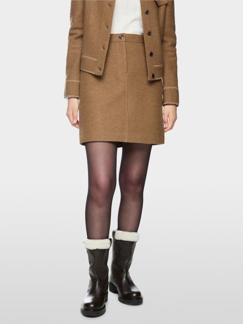 Camel miniskjørt i ull fra Marc Cain Sports BS 71.12 J30