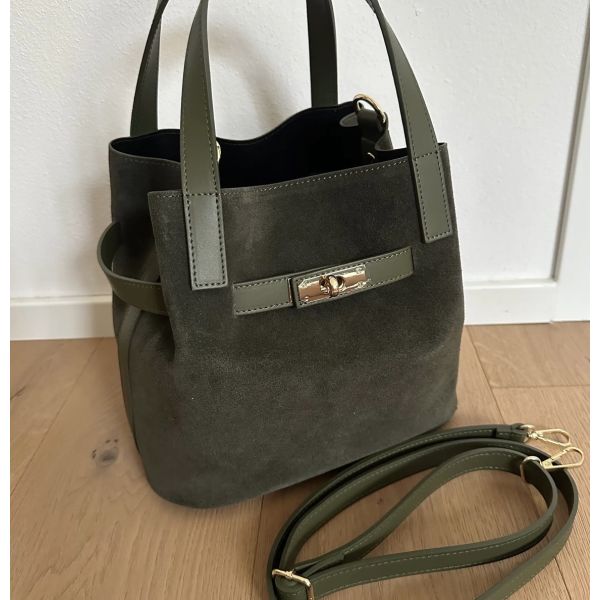 Tatiana veske i semsket skinn – Zh Leather Bags
