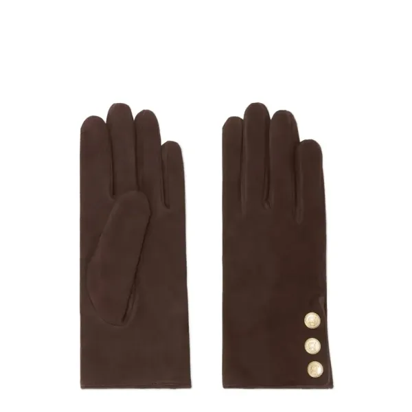 Cara Leather Gloves Espresso fra Busnel