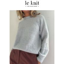 Porcelain damask sweater