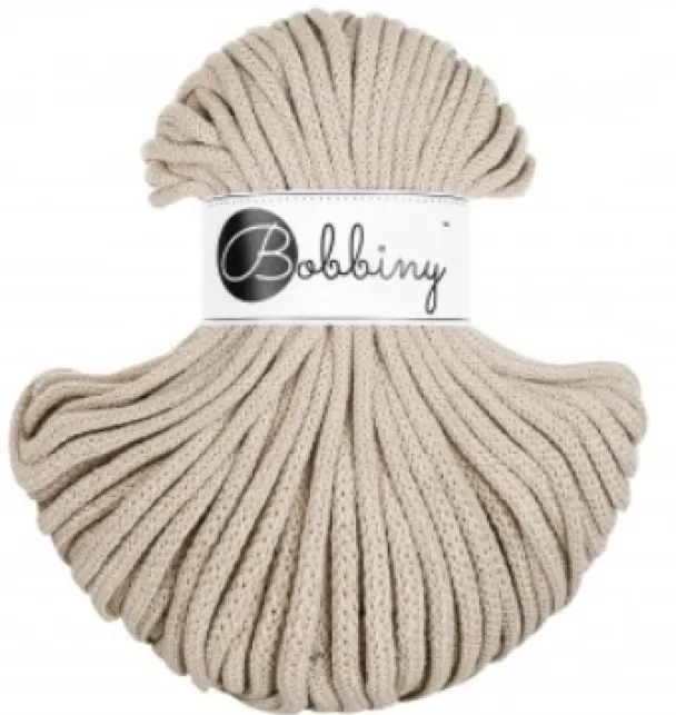 Bobbiny beige 5 mm