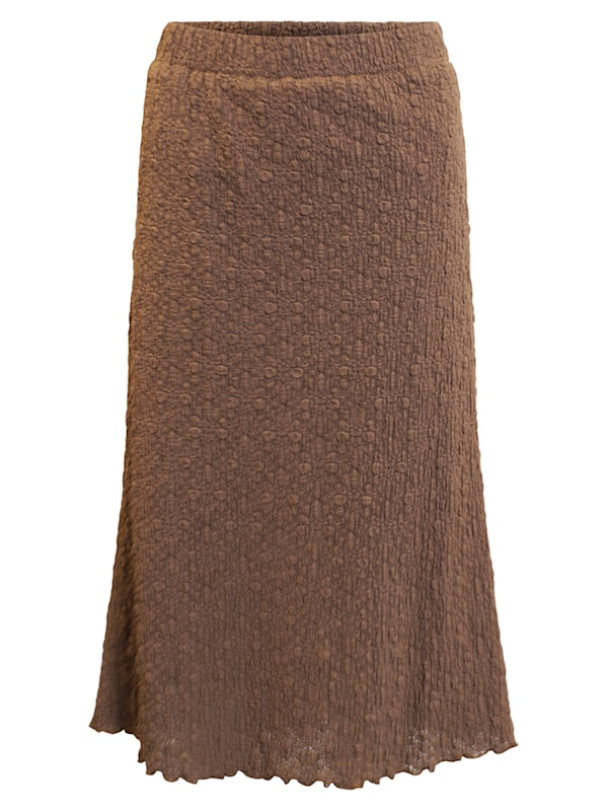 Skjørt m/struktur Brun - Image 1