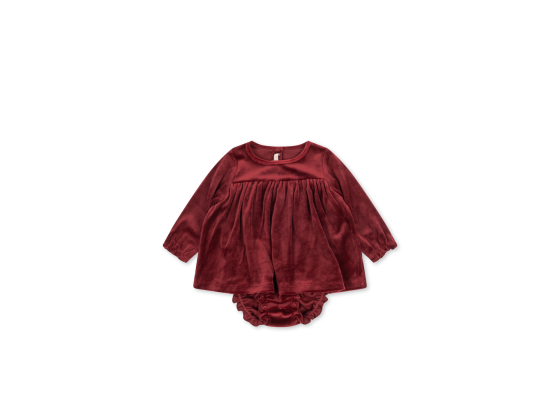 Jingle Romper Dress, Red Dahlia - Konges Sl&oslash;jd