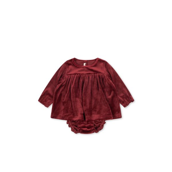 Jingle Romper Dress, Red Dahlia - Konges Sl&oslash;jd