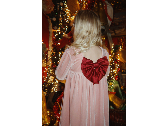 Gia Bow Dress, Mellow Rose - Konges Sl&oslash;jd