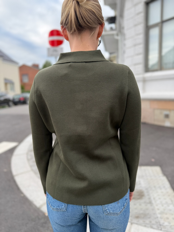 Fia Cardigan - Army - Image 2