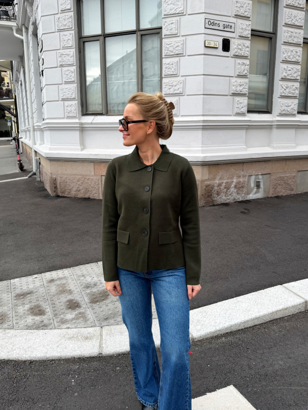 Fia Cardigan - Army - Image 3