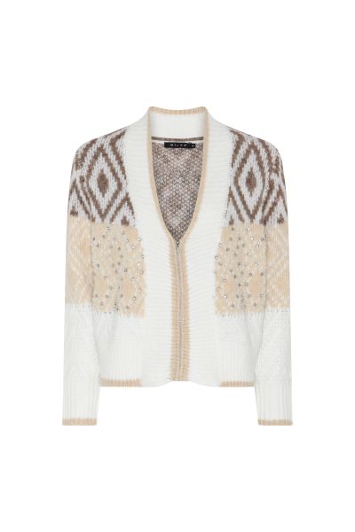 Strikkejakke m/perler og Strass 145-232