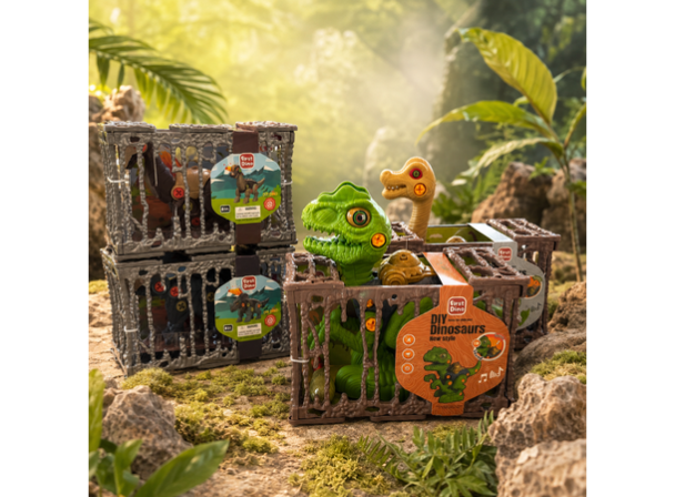 First Dino - DIY Dinosaur med lyd i bur – T-Rex  - Image 4