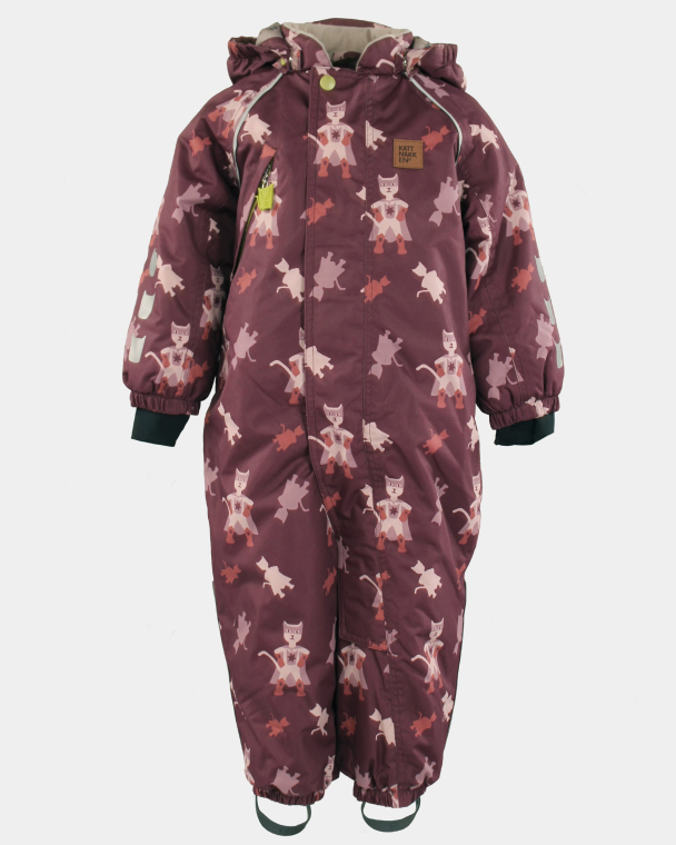 Vinterparkdress Baby Snø - Burgunder