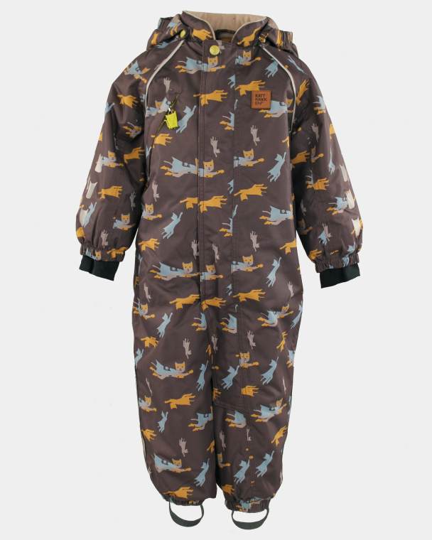 Vinterparkdress Baby Snø - Jord