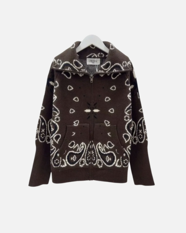 Zip Jacket Inka - Brown