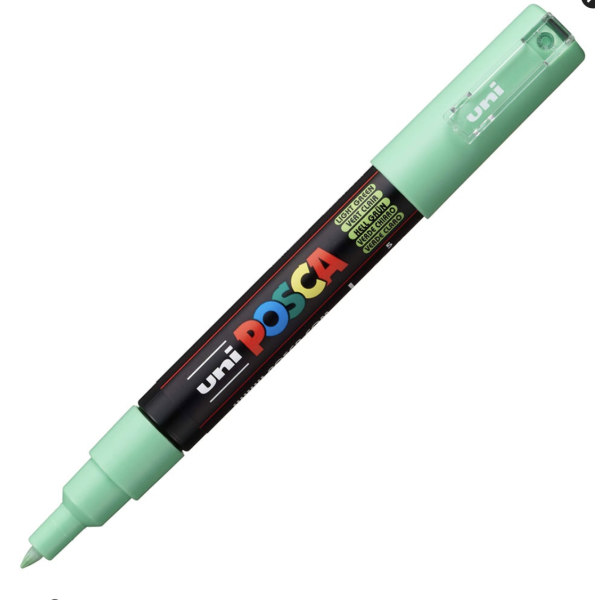 Uni POSCA PC-1M – Extra-Fine 0,7-1mm – 5 LIGHT GREEN 