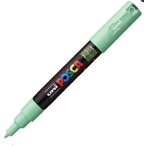 Uni POSCA PC-1M – Extra-Fine 0,7-1mm – 5 LIGHT GREEN 