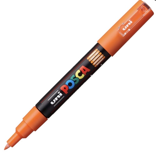 Uni POSCA PC-1M – Extra-Fine 0,7-1mm – 4 Orange 