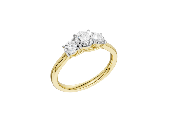 Verde Trilogi Ring - 375 (9k) gg & 2ct LAB DIAMANTER