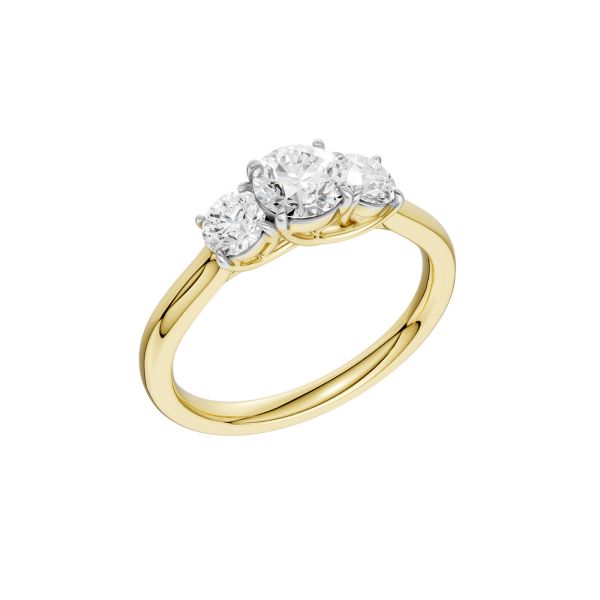 Verde Trilogi Ring - 375 (9k) gg & 2ct LAB DIAMANTER