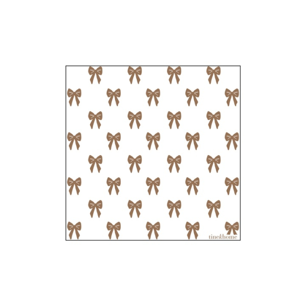 Servietter Bow 12,5 x 12,5 cm - 50 stk per pakke
