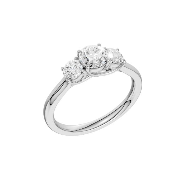 Verde Trilogi Ring - 375 (9k) hg & 1ct LAB DIAMANTER