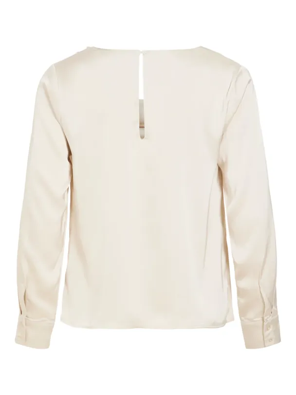 VILA VIFreya topp, beige - Image 3