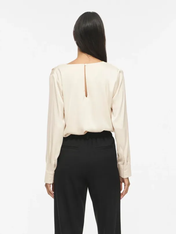 VILA VIFreya topp, beige - Image 5