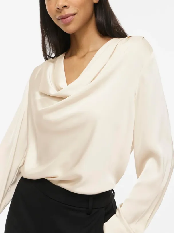 VILA VIFreya topp, beige - Image 6