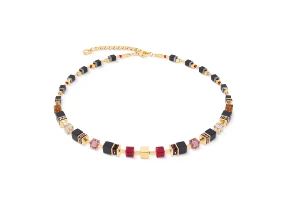 GEOCUBE Necklace Precious Classic Ruby Noir