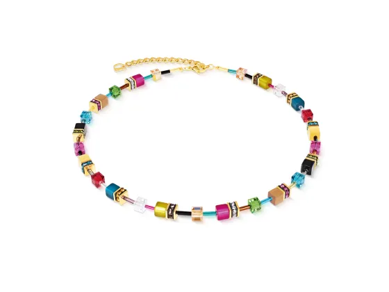GEOCUBE Necklace Iconic Multicolor Joy Gold