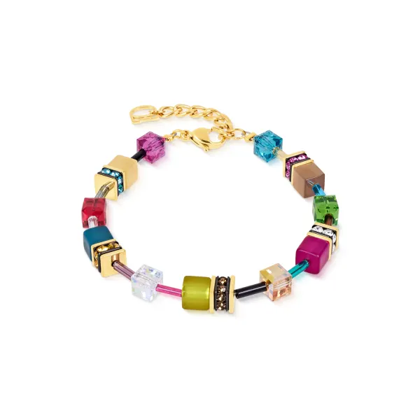 GEOCUBE Bracelet Iconic Multicolor Joy Gold