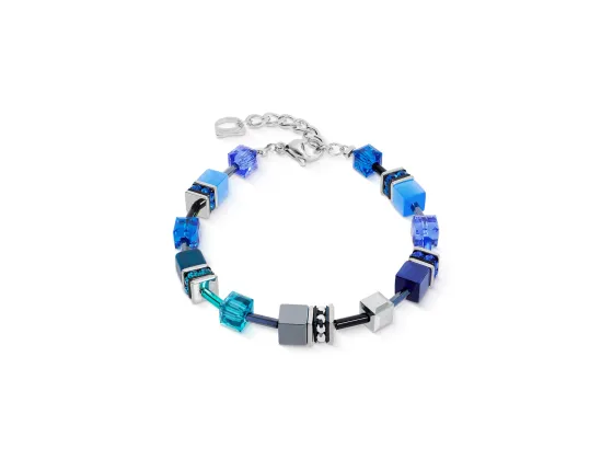 GEOCUBE Bracelet Iconic Azure Spirit & Silver