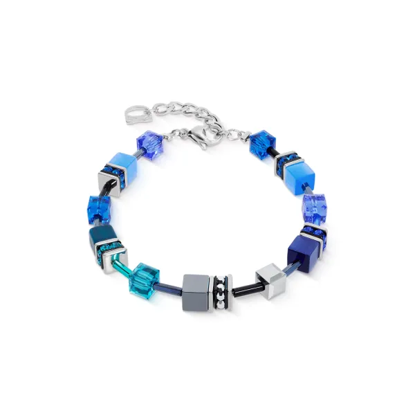 GEOCUBE Bracelet Iconic Azure Spirit & Silver