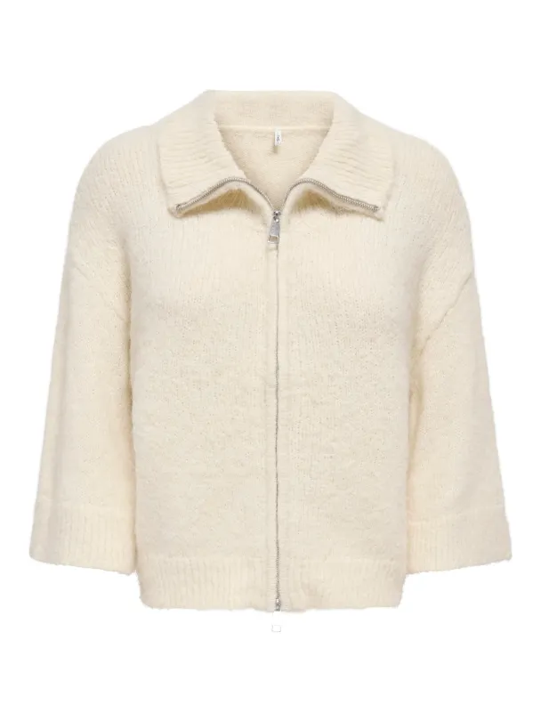 ONLMAGGIE 3/4 WIDE ZIP CARDI CC KNT - Image 1