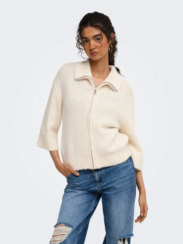 ONLMAGGIE 3/4 WIDE ZIP CARDI CC KNT - Image 5