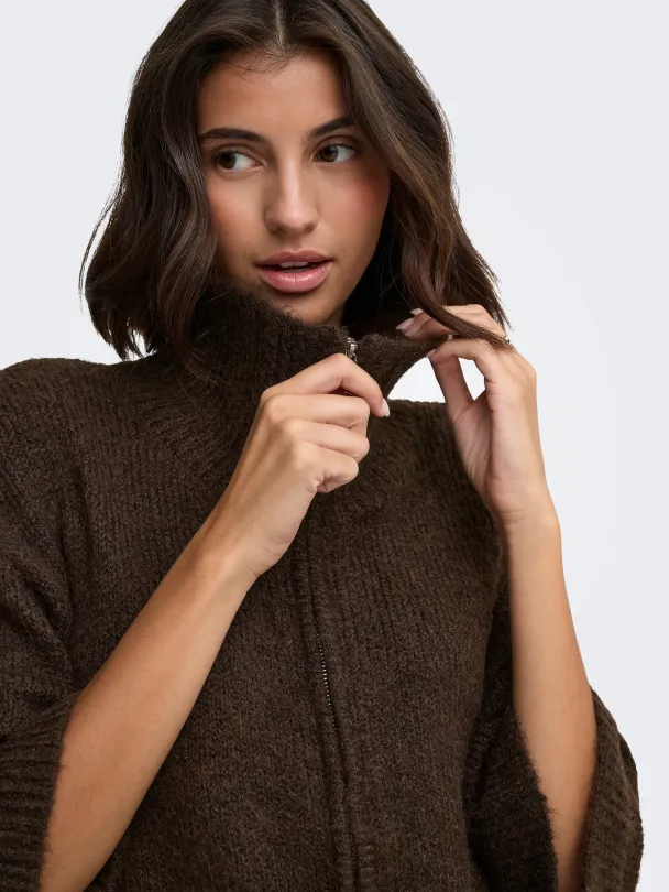 ONLMAGGIE 3/4 WIDE ZIP CARDI CC KNT - Image 2
