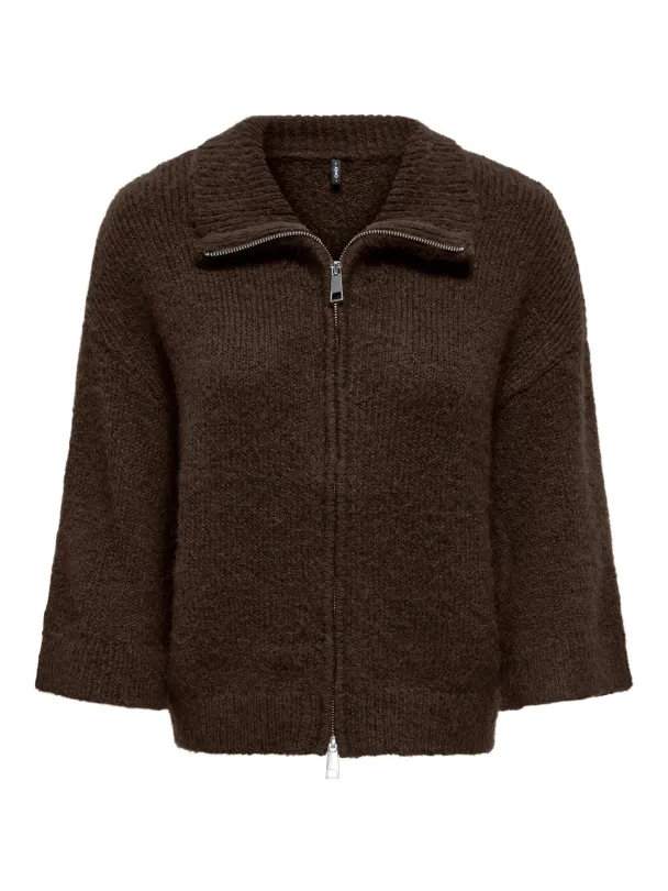 ONLMAGGIE 3/4 WIDE ZIP CARDI CC KNT - Image 1