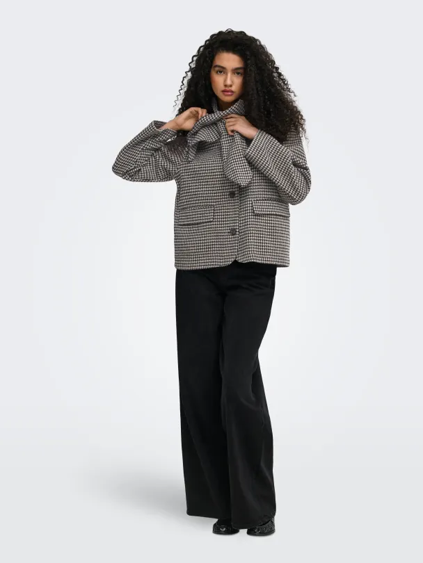 ONLADELINA SCARF CHECK JACKET OTW - Image 5