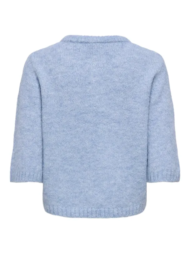  ONLMAGGIE SS BUTTON O-NECK CC KNT - Image 2