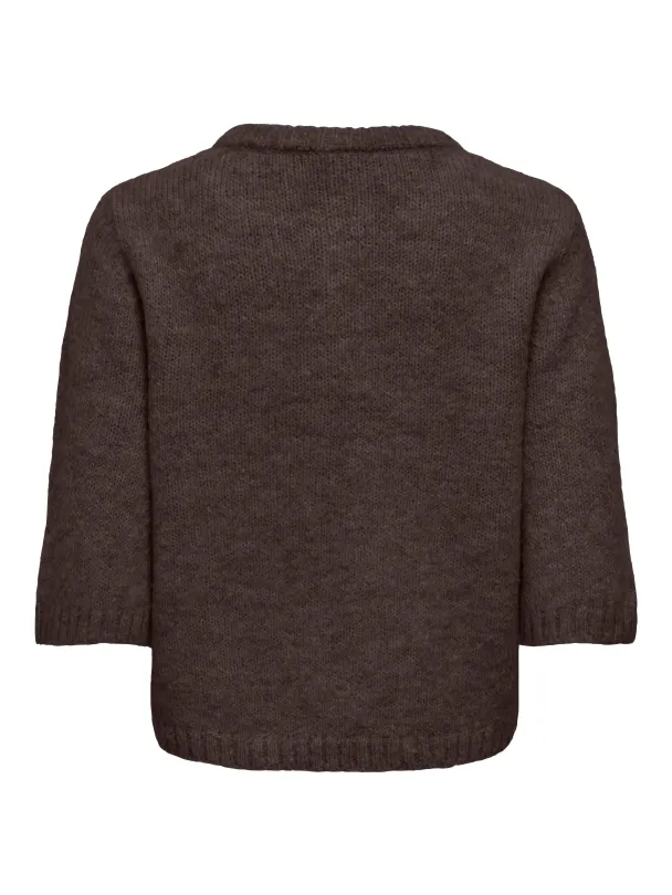  ONLMAGGIE SS BUTTON O-NECK CC KNT - Image 2