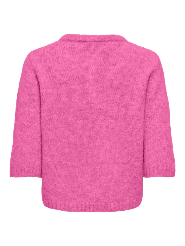  ONLMAGGIE SS BUTTON O-NECK CC KNT - Image 2