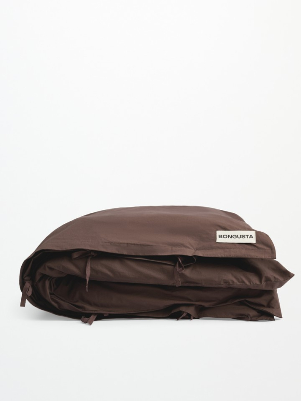 Percale Dynetrekk - Coffee 140 x 200 cm - Image 1