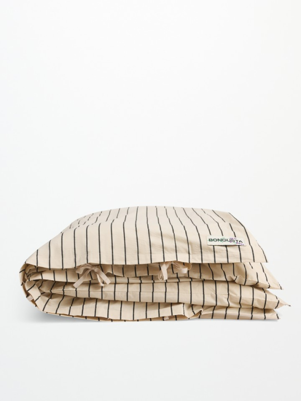 Percale Dynetrekk - Creme & Ink 200 x 220 cm - Image 1