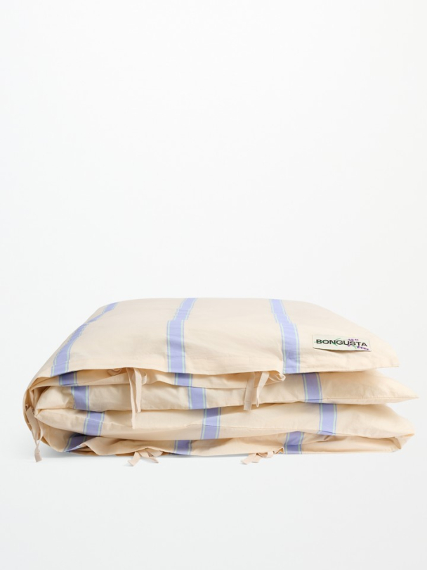 Percale Dynetrekk - Ivory, Lavender & Mint 140 x 200 cm - Image 1